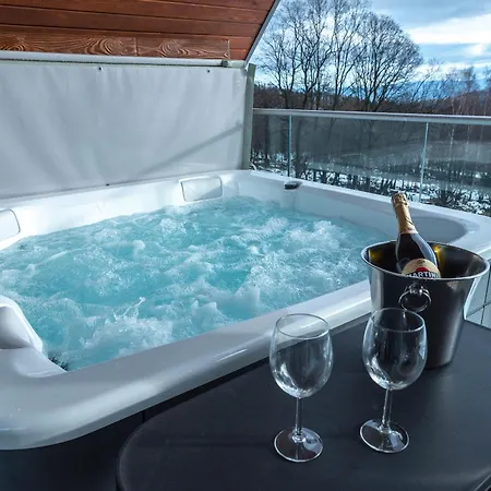 Apartament Aparts4u - Kras A302 Z Prywatnym Jacuzzi, Sauną I Widokiem Na Góry